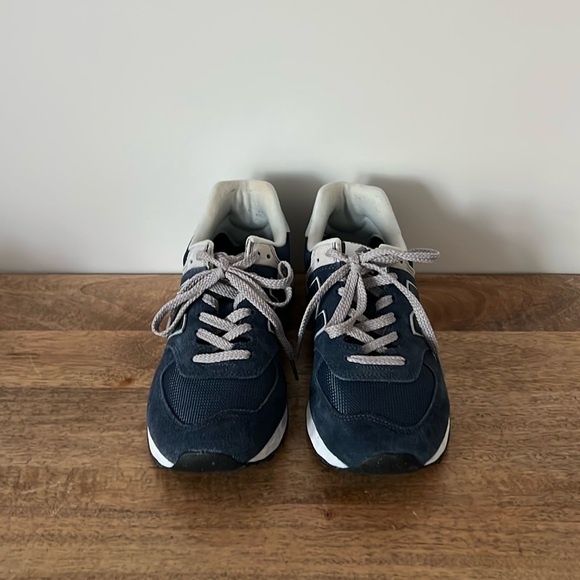 New Balance Navy Blue 574 Sneakers - Picture 1 of 8